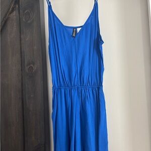 Blue Sleeveless Jumpsuit
